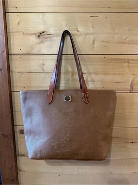Brown Pebble Grain Dooney and Bourke Jessie Tote